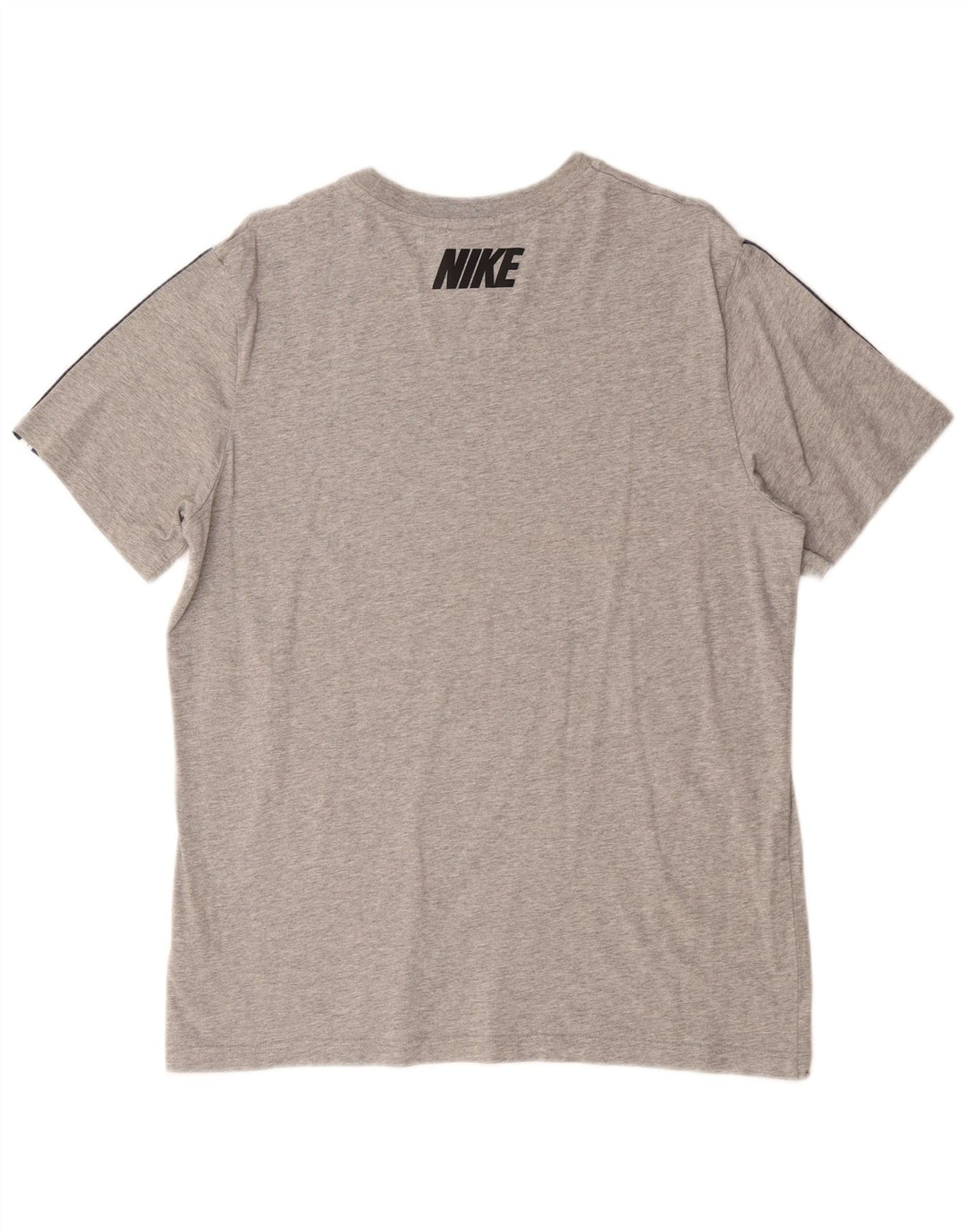 T-shirt grafica da uomo Nike Top grande in cotone grigio