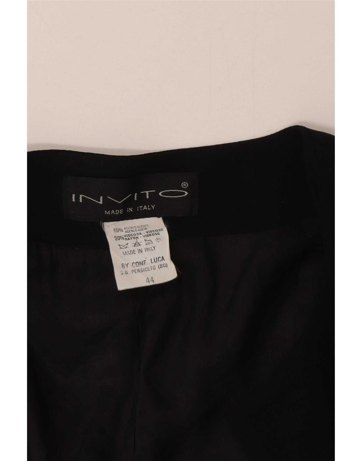 Giacca Bolero vintage da donna IT 44 media acetato nero