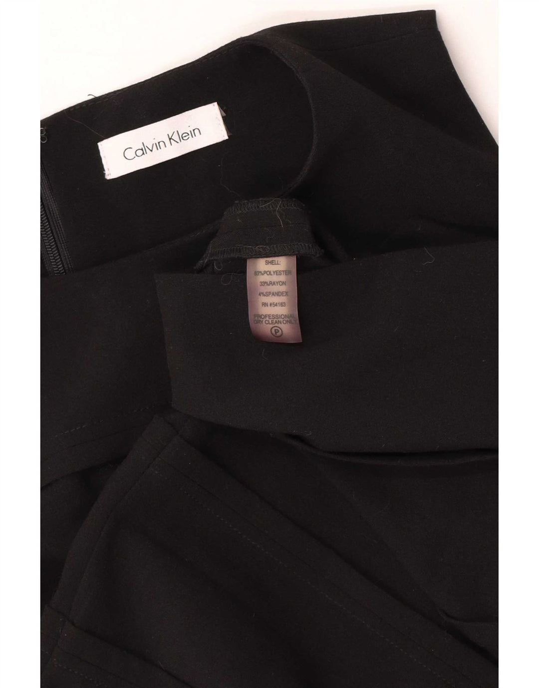 Abito tubino senza maniche da donna Calvin Klein UK 8 piccolo poliestere nero