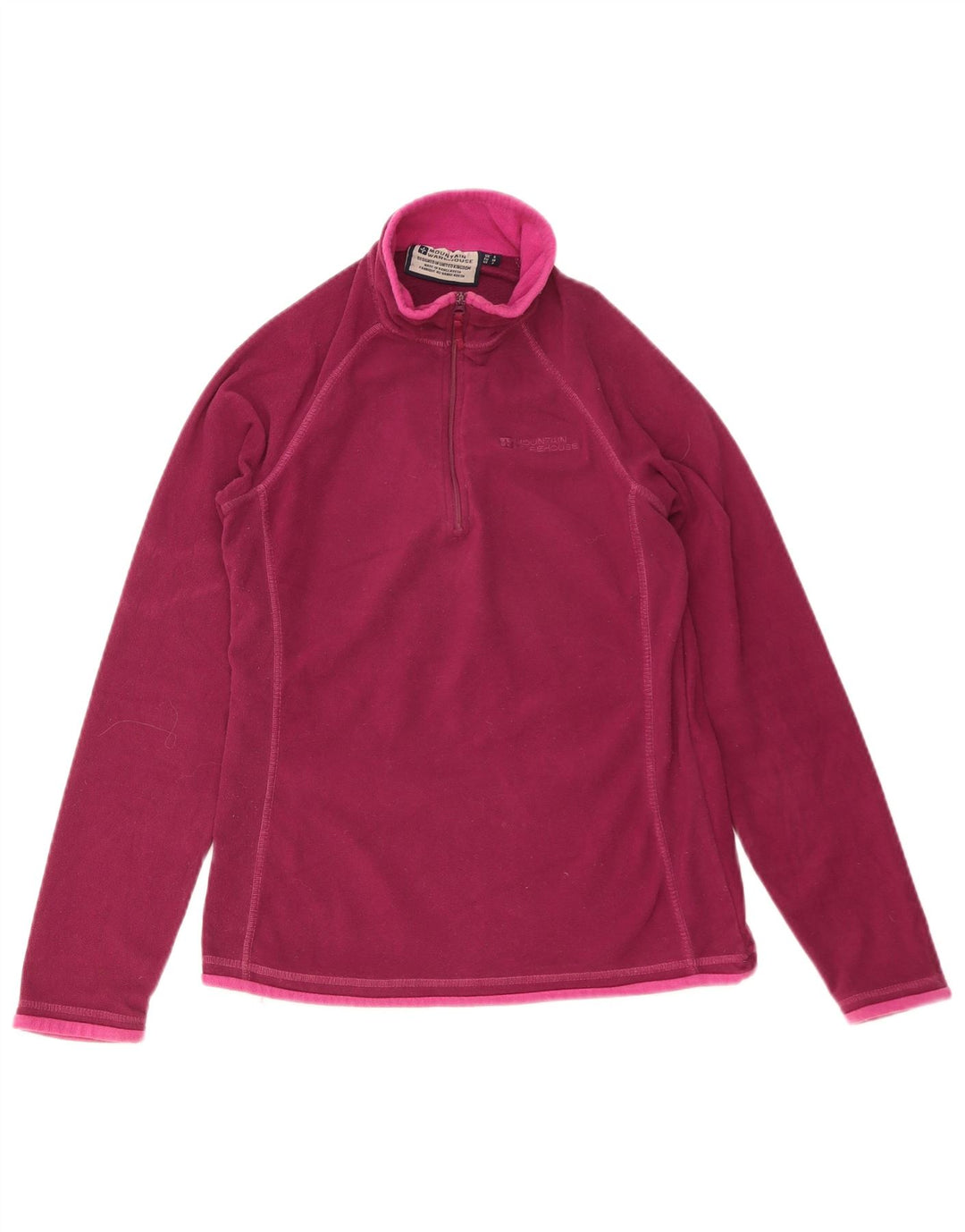 Maglione in pile da donna con collo e zip Mountain Warehouse UK 8 Small Poliestere rosa