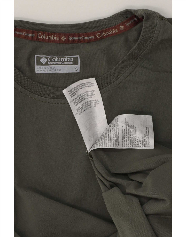 T-shirt da uomo Columbia Top Small in cotone kaki