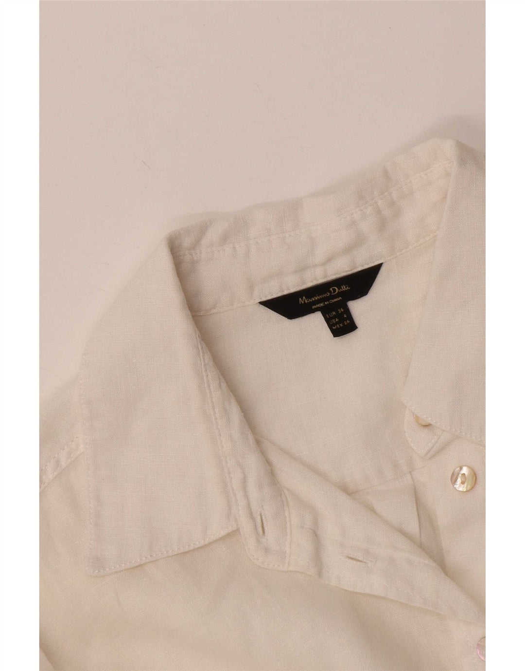 Maglietta da donna Massimo Dutti EU 36 XS Bianca