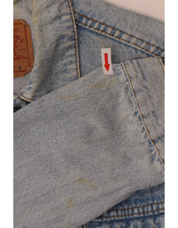 Giacca di jeans da uomo Levi's UK 36 piccola in cotone blu