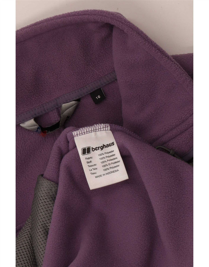 Berghaus Giacca in pile da donna UK 16 Large Viola Poliestere