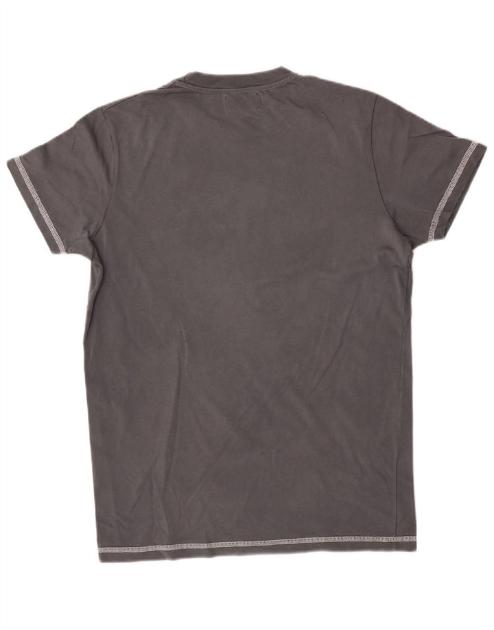 T-shirt grafica da uomo Converse Top piccola in cotone grigio