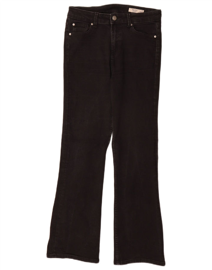 Marks & Spencer Donna The Eva Bootcut Jeans UK 10 Small W28 L31 Nero