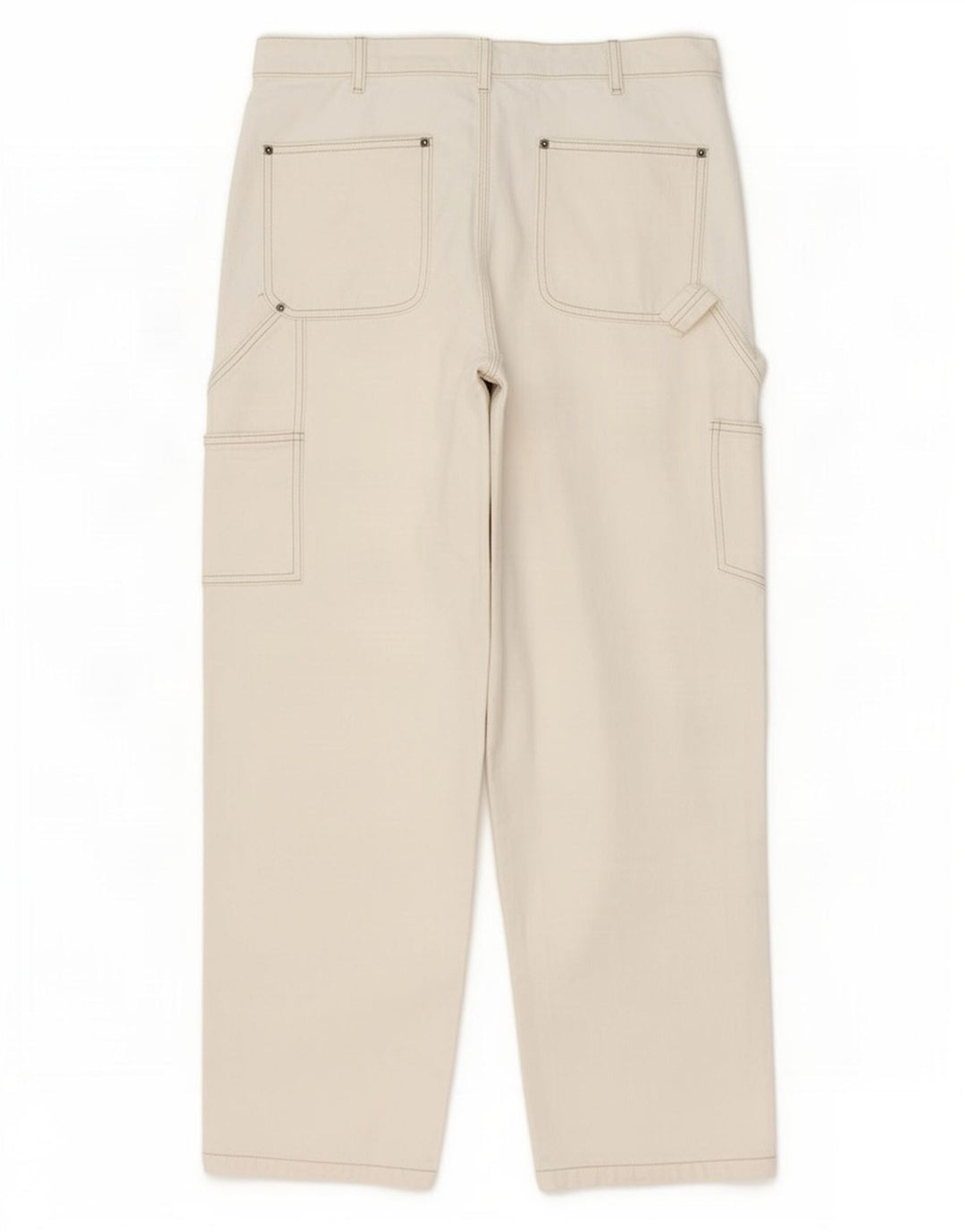 Jeans dritti cargo da uomo Zara EU 42 Large W32 L30 Beige
