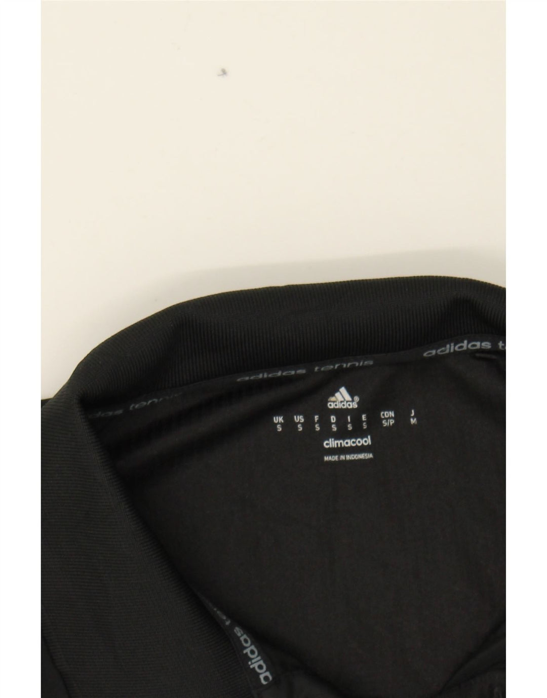 ADIDAS Mens Climacool Polo Shirt Small Black Polyester Vintage Adidas and Second-Hand Adidas from Messina Hembry 