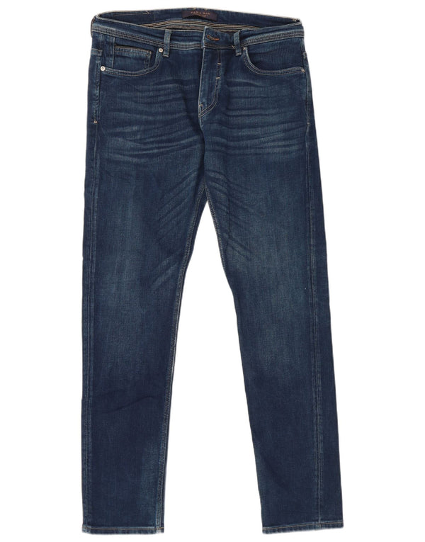Jeans skinny da uomo Zara EU 44 Large W34 L31 Blu navy