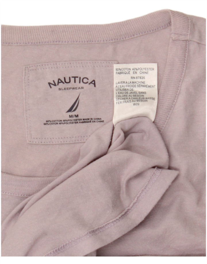 Top da donna Nautica manica lunga UK 14 cotone viola medio
