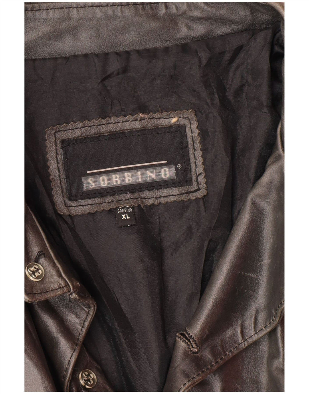 Giacca in pelle da uomo SORBINO UK 42 XL Grigio