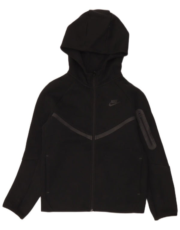 Felpa con cappuccio e zip Nike per ragazzi, 12-13 anni, grande, cotone nero