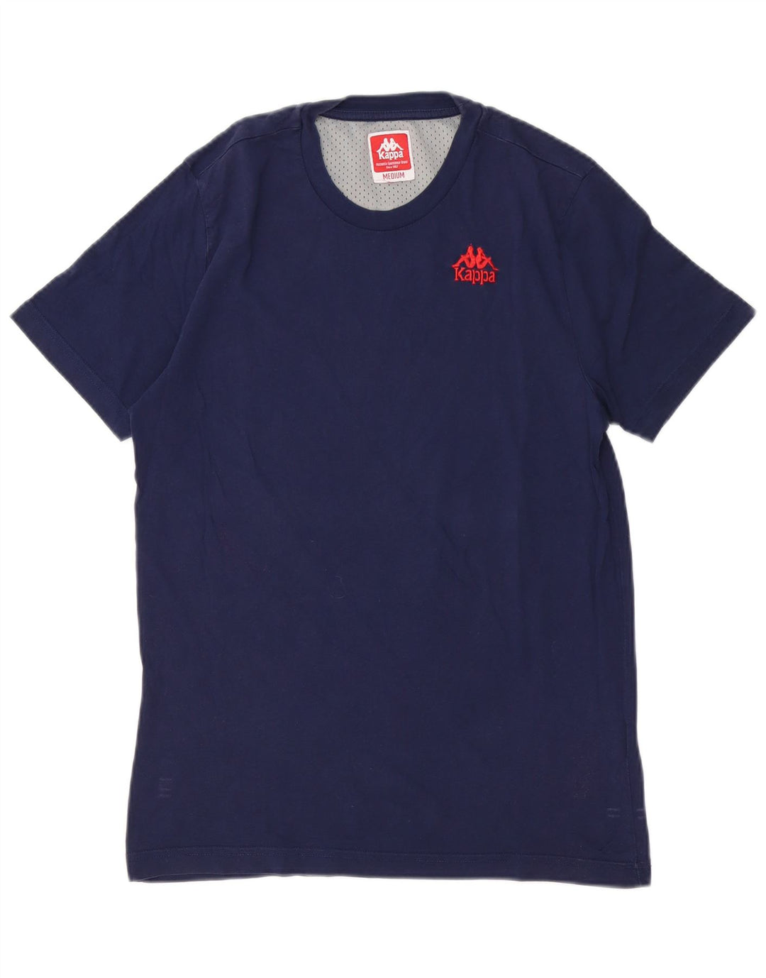 T-shirt grafica da uomo Kappa Top in cotone color block medio blu navy