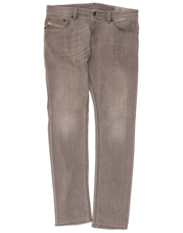 Jeans skinny slim Thavar da donna DIESEL W34 L32 cotone grigio