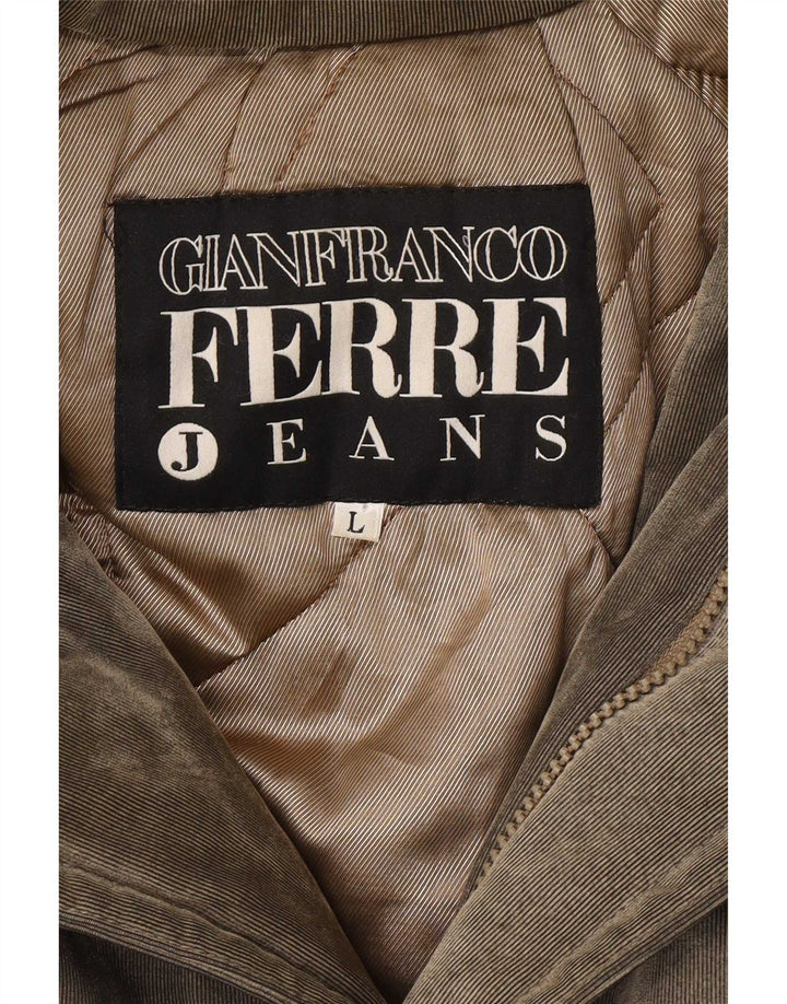 Giacca Parka da uomo con cappuccio Gianfranco Ferre UK 40 Large Grigio