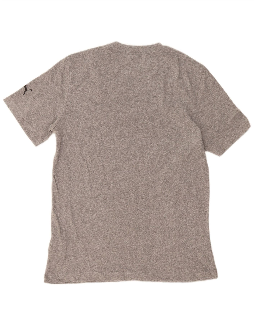 T-shirt grafica da uomo Puma Top in cotone grigio medio