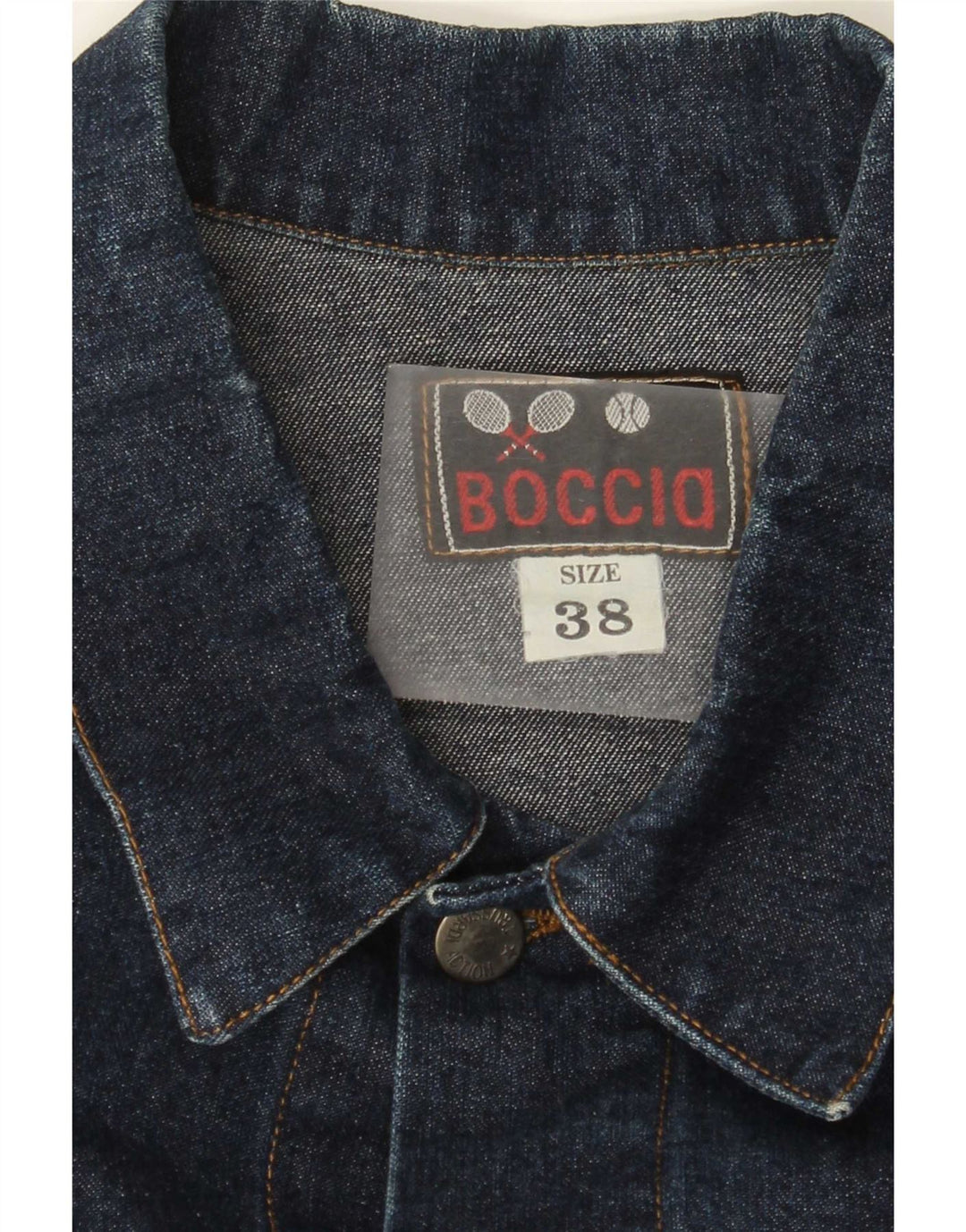 Giacca di jeans vintage da uomo UK 38 blu navy medio