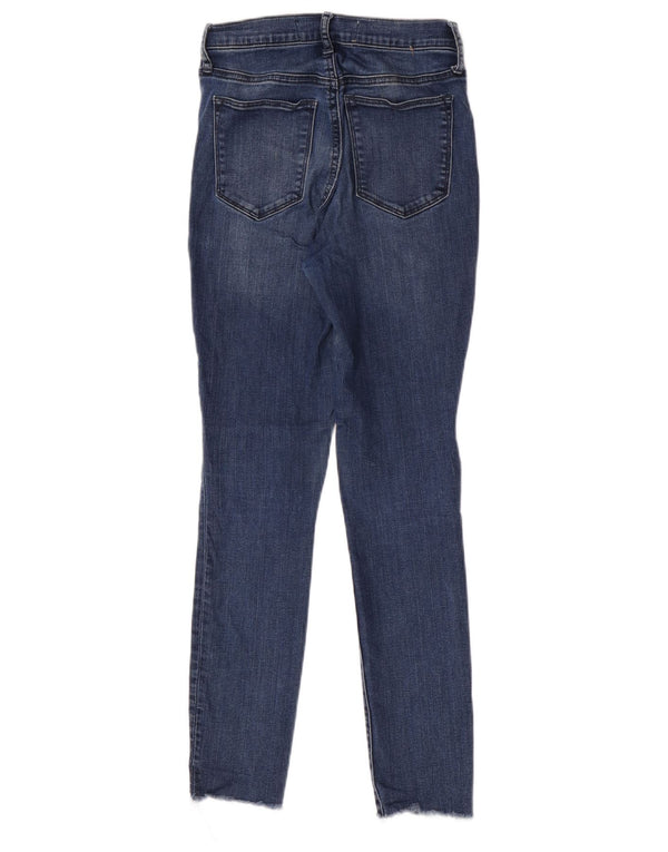 Jeans skinny da donna a vita super alta Gap US 00 2XS W24 L27 cotone blu