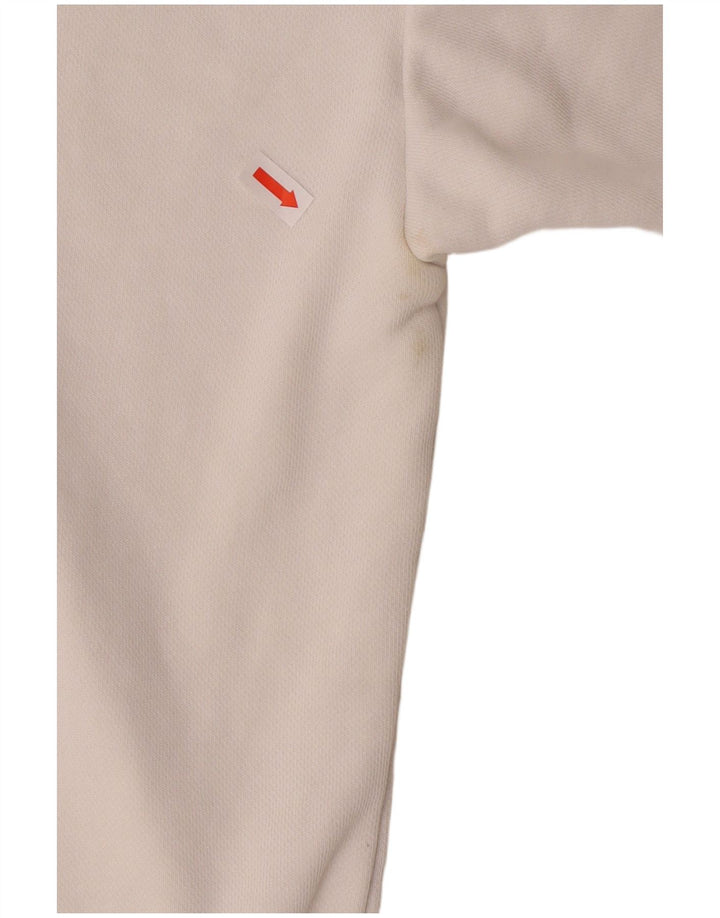 Felpa con grafica oversize da donna ADIDAS UK 12 media bianco sporco