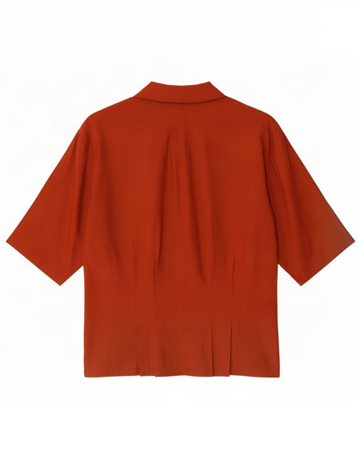 Camicetta vintage da donna Top UK 14 Medium Red