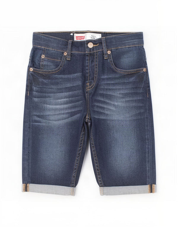 Levi's Boys 511 Slim Fit Denim Shorts 9-10 Years W26 Navy Blue Cotton