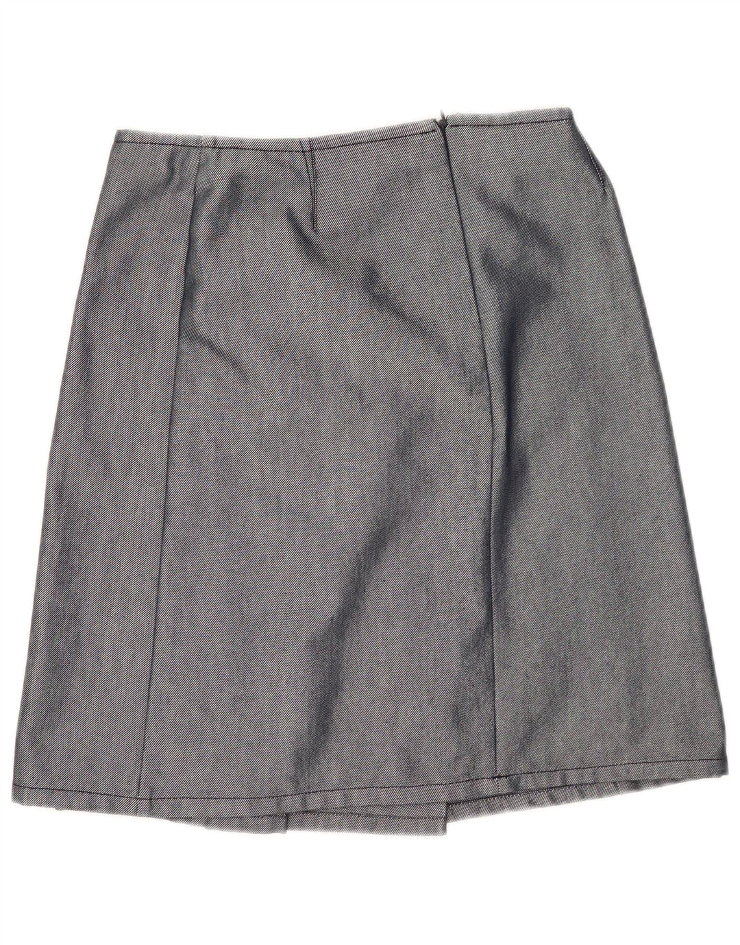 Gonna a pieghe da donna Max & Co. UK 12 media W30 cotone blu navy