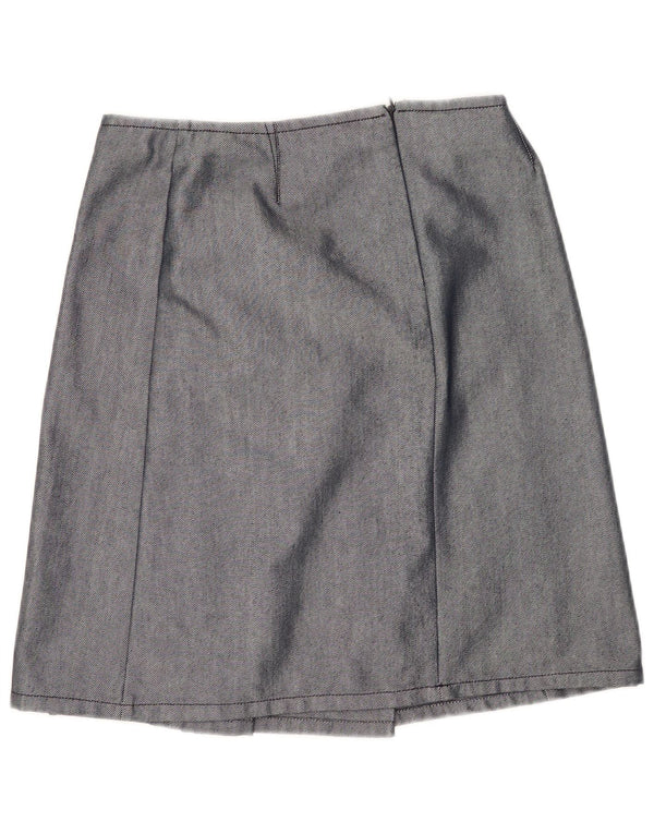 Gonna a pieghe da donna Max & Co. UK 12 media W30 cotone blu navy