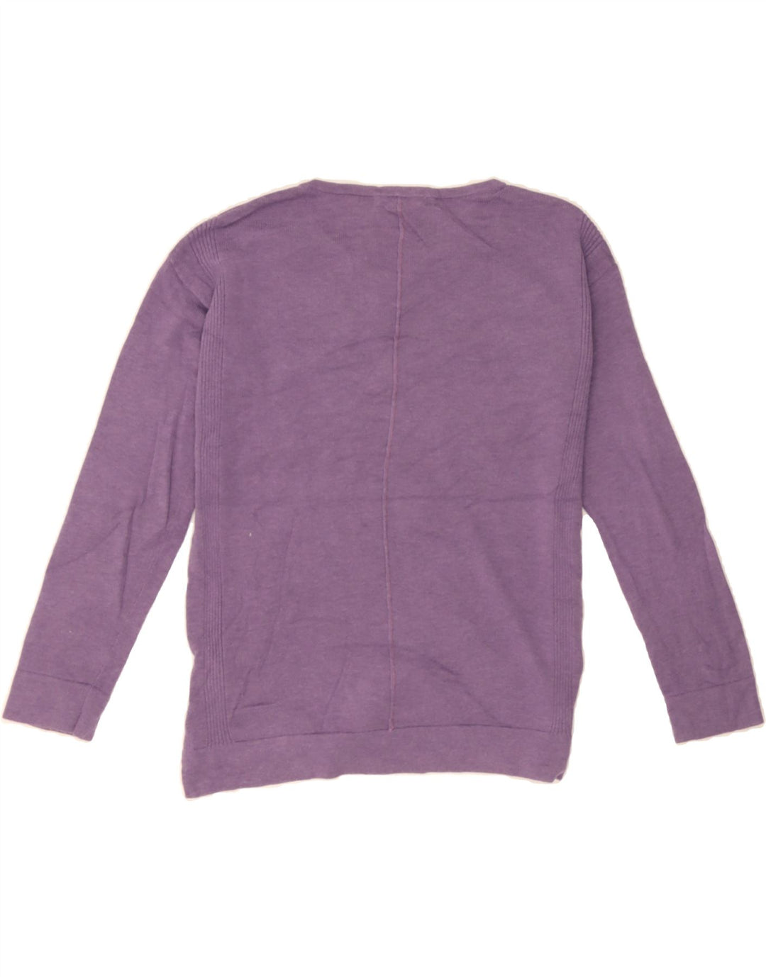 WHITE STUFF Womens Oversized Crew Neck Jumper Sweater UK 8 Small Purple Vintage White Stuff and Second-Hand White Stuff from Messina Hembry 