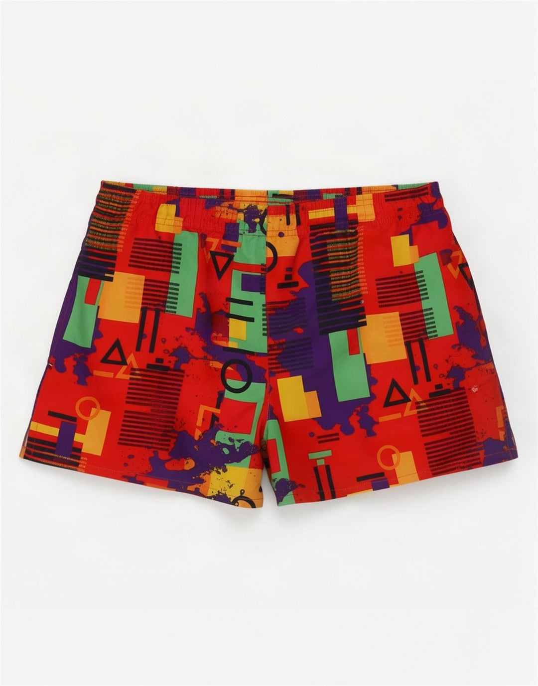 Pantaloncini da bagno da uomo Umbro Poliestere geometrico multicolore medio