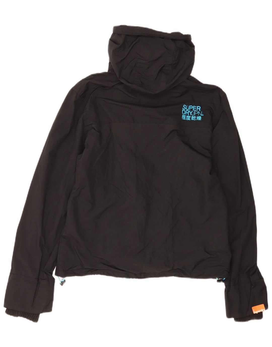 Giacca a vento grafica da donna Superdry UK 16 grande nera
