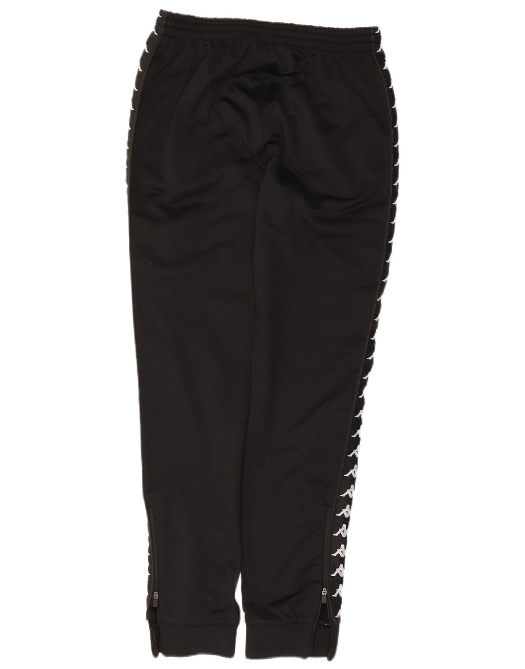Pantaloni da tuta con grafica Kappa da uomo Joggers medio poliestere nero
