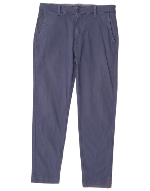 Pantaloni chino affusolati da uomo LEVI'S W32 L30 in cotone blu