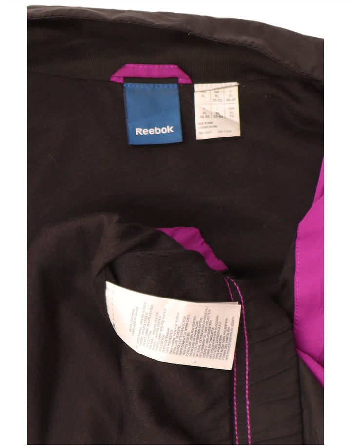 Giacca da tuta da donna REEBOK UK 20/22 XL Poliestere color block rosa