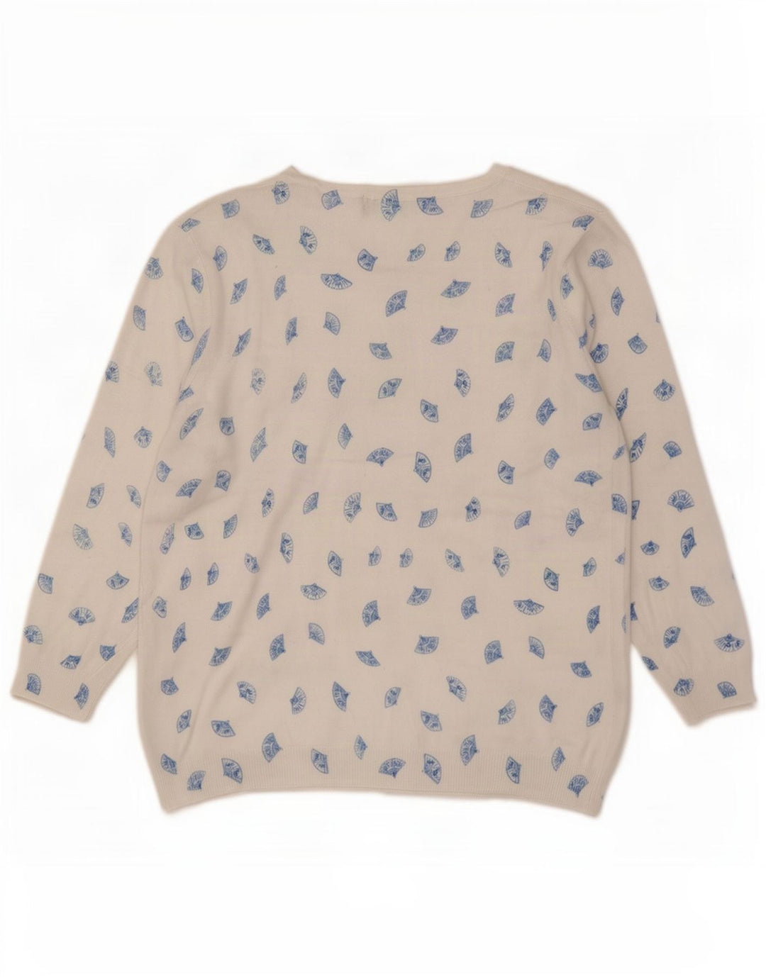 Marks & Spencer Maglione da donna con scollo a barca con motivo astratto UK 12 Medi