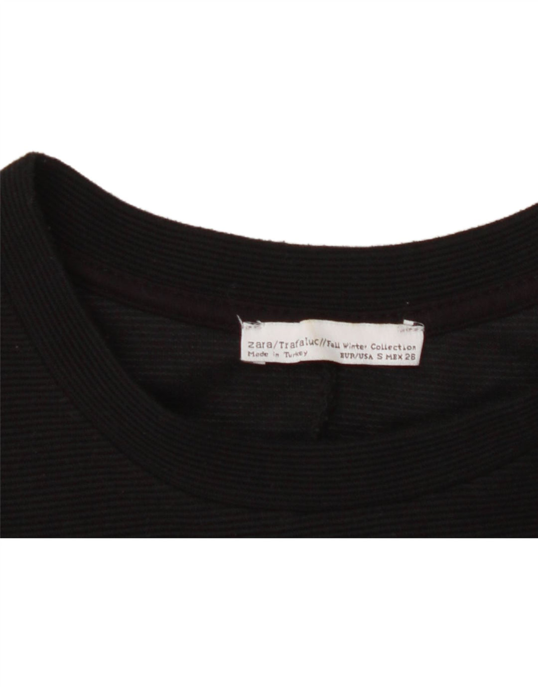 ZARA Womens T-Shirt Dress UK 10 Small Black Polyester Vintage Zara and Second-Hand Zara from Messina Hembry 