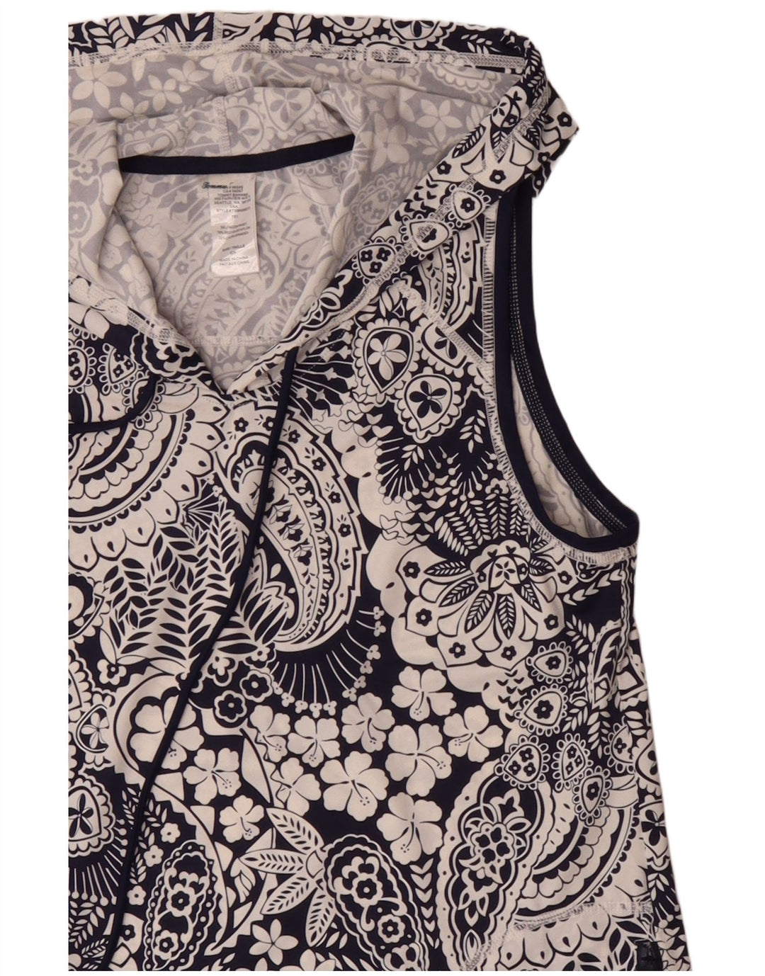 Camicetta senza maniche da donna Tommy Bahama Top UK 10 Small Nylon blu navy