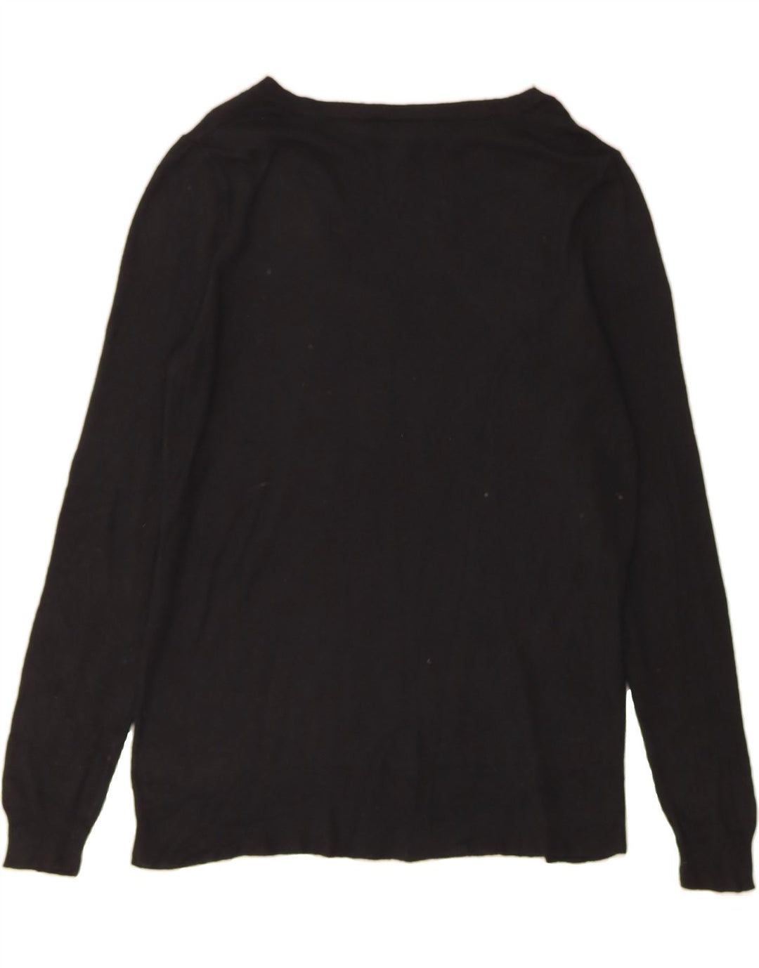 MOSSIMO Womens V-Neck Jumper Sweater UK 16 Large Black Nylon Vintage Mossimo and Second-Hand Mossimo from Messina Hembry 
