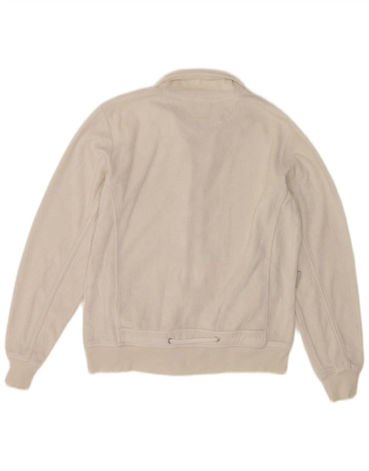 Giacca da tuta da donna Champion UK 10 piccola in cotone bianco