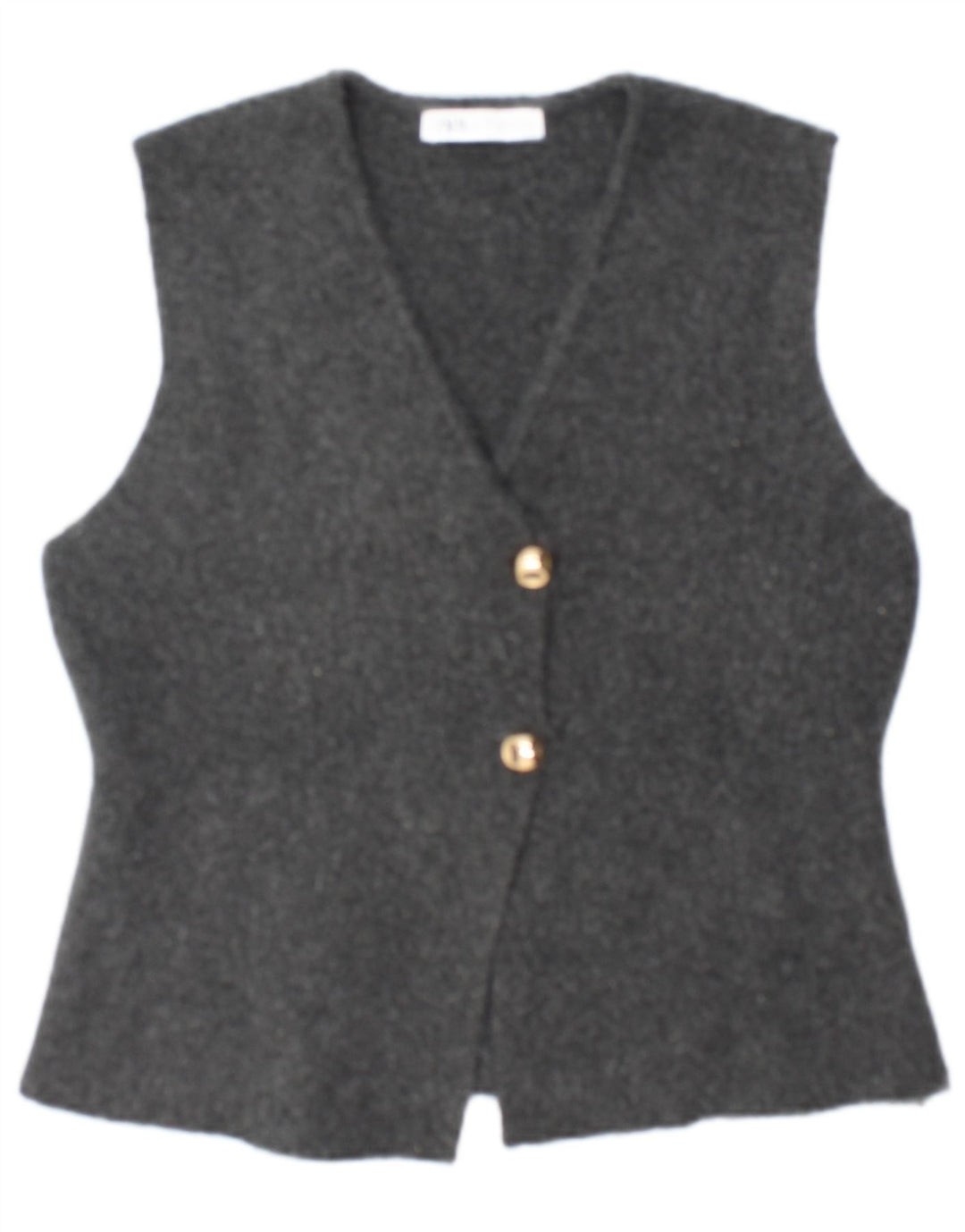 Gilet da donna Zara UK 14 grande poliestere grigio