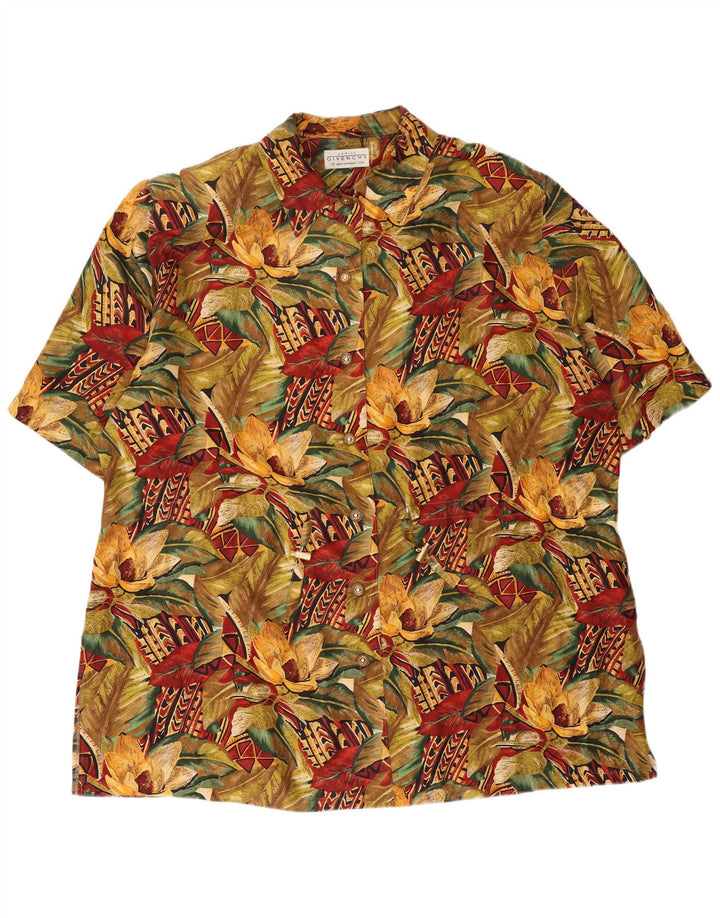 Camicetta camicia a maniche corte da donna Givenchy EU 50 3XL floreale multicolore