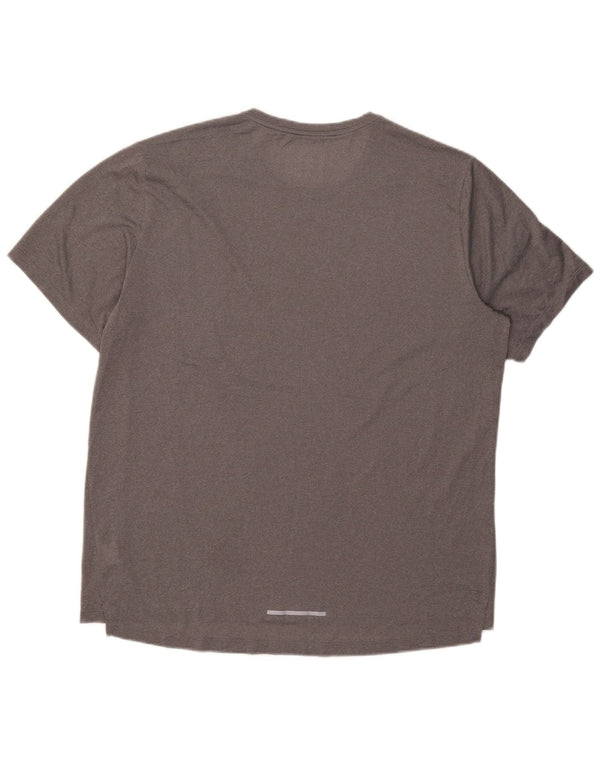T-shirt Nike Dri Fit da uomo Top XL in poliestere grigio