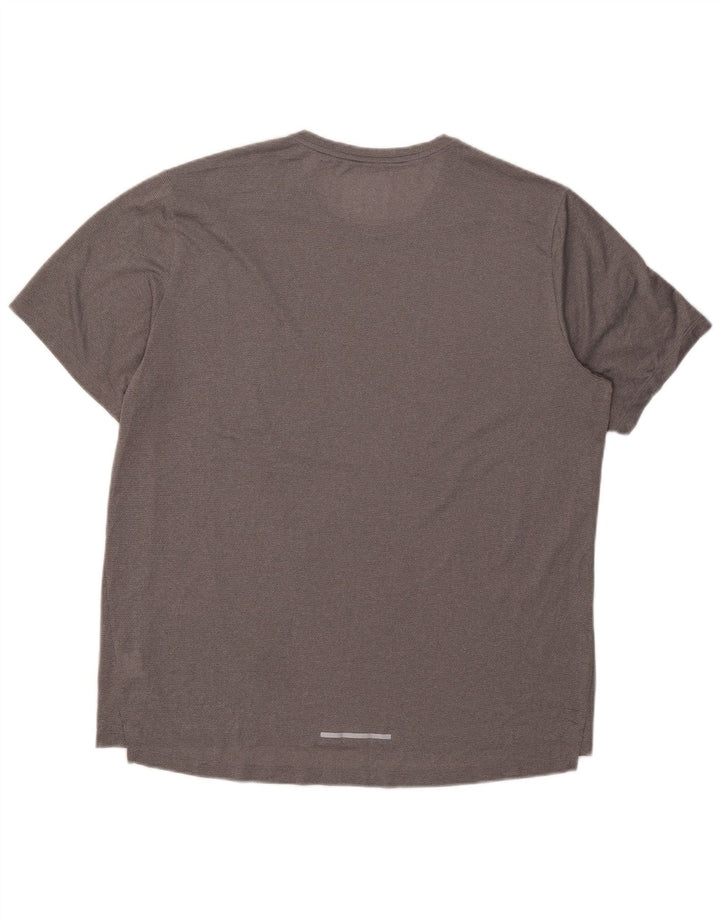 T-shirt Nike Dri Fit da uomo Top XL in poliestere grigio