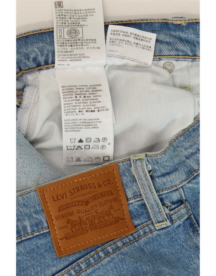 Pantaloncini di jeans Ribcage da donna Levi's W32 Large in cotone blu