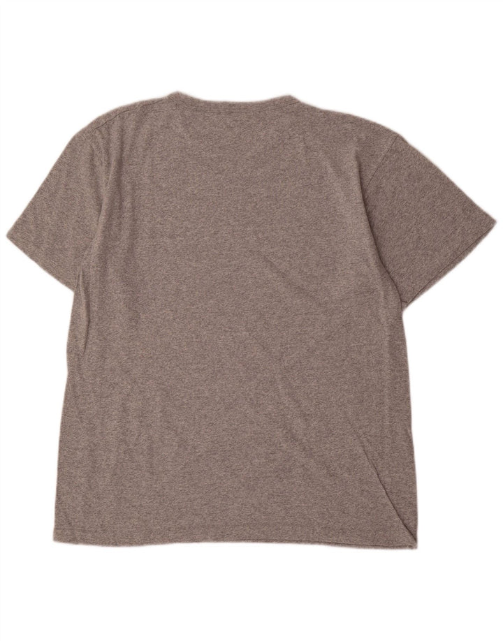 T-shirt grafica da uomo Champion Top grande grigio chiazzato