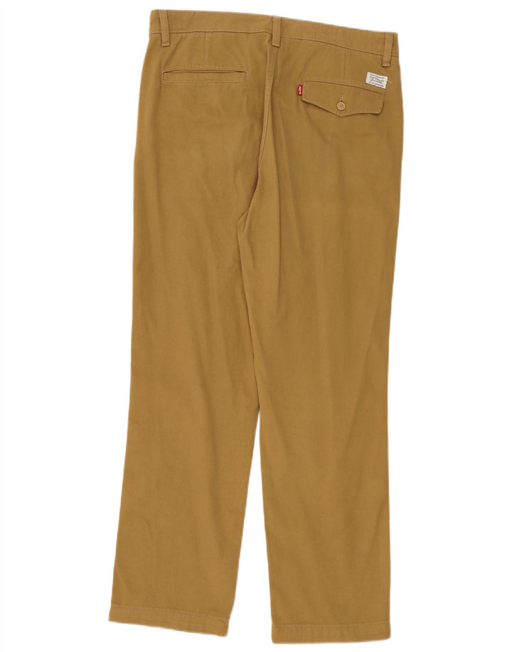 Pantaloni chino dritti da uomo Levi's W33 L32 in cotone beige