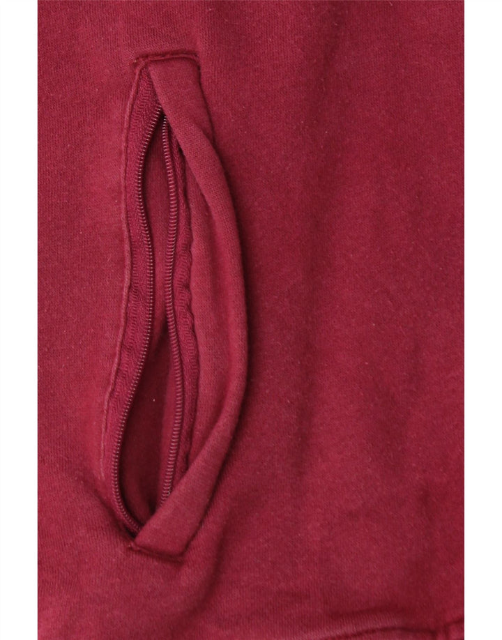 Felpa con cappuccio da uomo UMBRO XL in cotone color block bordeaux