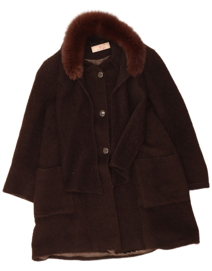 Cappotto oversize fatto a mano da donna Loden Frey EU 38 Marrone medio