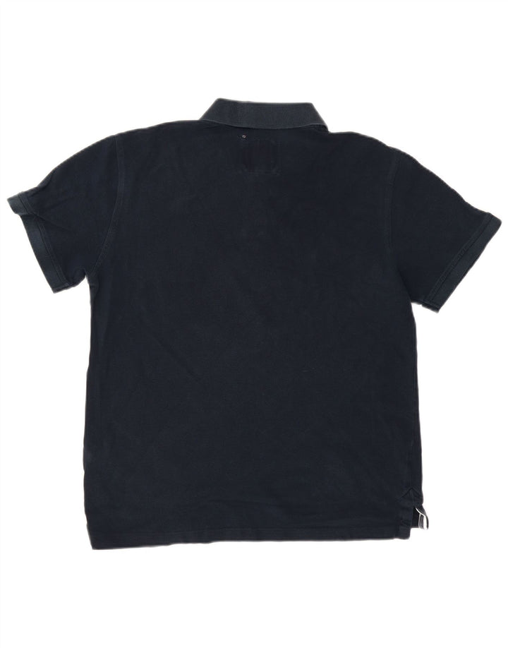 CREW CLOTHING Polo da uomo in cotone blu navy medio