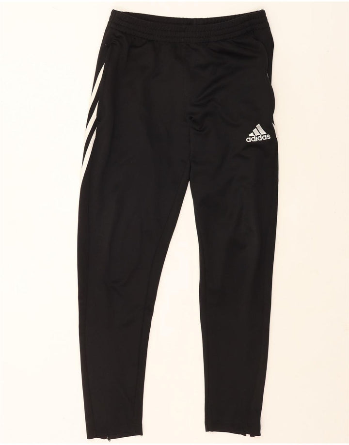 Pantaloni da tuta Adidas Climalite da uomo medio poliestere nero