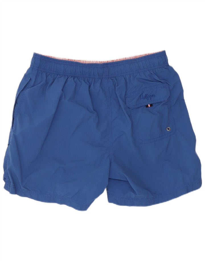 Tommy Hilfiger Pantaloncini da bagno regolari da uomo in nylon blu medio sportivo